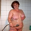 redheaded plumper posing
