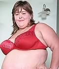 fat girl in a shower